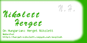 nikolett herget business card